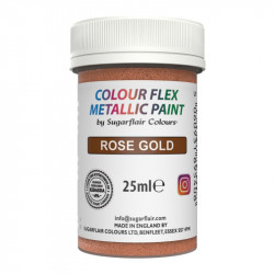 Gelová barva metalická rose gold 25ml