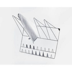 Nerezový stojan na sáčky a zdobící špičky profi na zeď