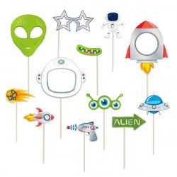 Rekvizity na focení vesmír 12ks