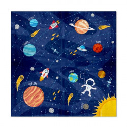 Papírové ubrousky vesmír 10ks 33x33cm