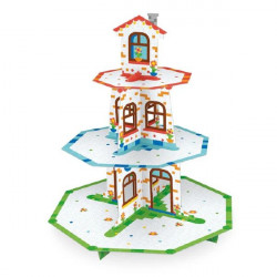 Stojan na muffiny dětské kostky domeček 46x34cm