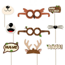 Rekvizity na focení lesní zvířátka 9ks