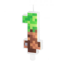 Svíčka minecraft 7cm číslo 1