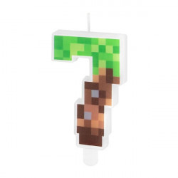 Svíčka minecraft 7cm číslo 7