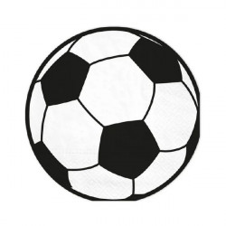 Papírové ubrousky fotbalový míč 10ks 33x33cm
