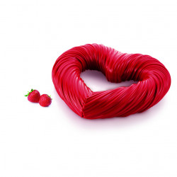 Silikonová forma srdce 3D 25x22x5cm 1,2l