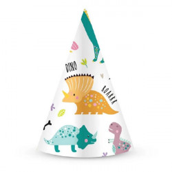 Párty čepička dinosauři 6ks
