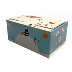 Krabička na cukroví sněhuláci 16x11x5cm