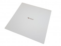 Pevná dřevovláknitá bílá podložka čtvercová 20x20cm