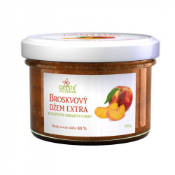 Broskvový džem extra Se sníženým obsahem cukru 220g