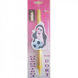 Dortová fontána krtek fotbalista - 1ks