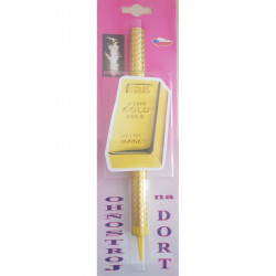 Dortová fontána zlatá cihla - 1ks