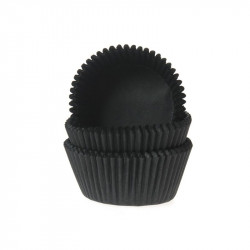 Černé košíčky na cupcake 1000ks 50x33mm