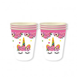 Papírové kelímky jednorožec 10ks