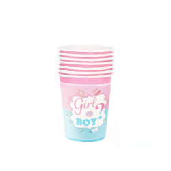 Papírové kelímky holka nebo kluk? 10ks