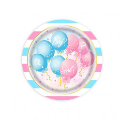 Papírový talíř balónky 23cm 10ks
