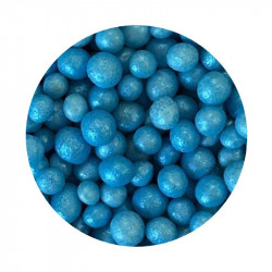 Cukrovo-rýžové perly modré 7mm 1kg