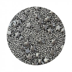 Cukrové zdobení stříbrné hvězdy 1kg