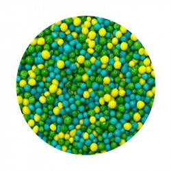 Cukrový máček modro-zeleno-žlutý 1kg