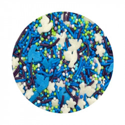 Cukrové zdobení modré a bílé holubičky 1kg