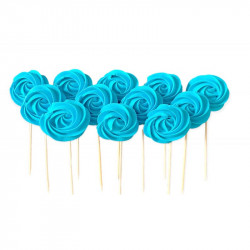 Cukrová lízátka modrá 12ks