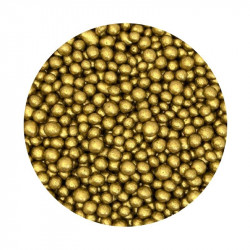 Cukrovo-rýžové perly antik zlaté 5mm 1kg