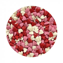 Cukrové zdobení Srdcové trio 1kg