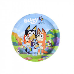 Párty papírové talíře 22cm 10ks Bluey