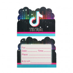 Pozvánka na narozeniny 10ks Tik Tok
