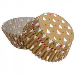 Košičky na muffiny stromečky (50 ks)
