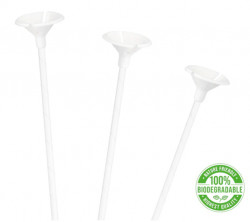 Eko papírové tyčinky na balónky 100  ks