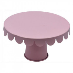 Plechový stojan na dort růžový 20,5 x 12,7cm