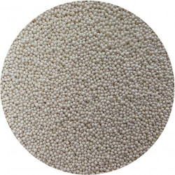 Cukrové perličky metalické bílé 2mm 80g