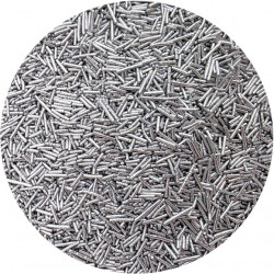Cukrové metalické tyčinky stříbrné 80g