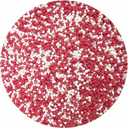 Cukrové perličky červeno-bílé 80g