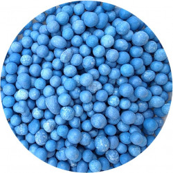 Cukrovo-rýžové perly modré 7mm 80g