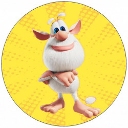 Jedlý papír Booba na žlutém pozadí 19,5 cm