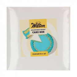 Dortová krabice bílá 25,5x25,5x25-33cm