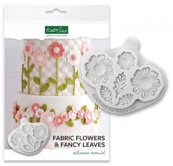 Silikonová formička květiny a listy