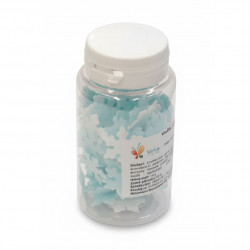 Vločky  z jedlého papíru 10g - bílo-modré