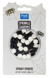 Cukrové zdobení pavouci 25g 17mm