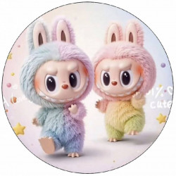 Jedlý papír barevní Labubu 19,5cm