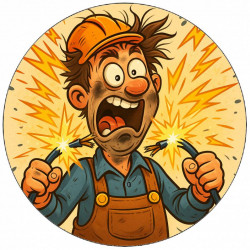 Jedlý papír elektrikář 19,5cm