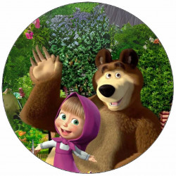 Jedlý papír Máša a Medvěd 19,5cm