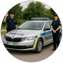 Jedlý papír policie19,5cm