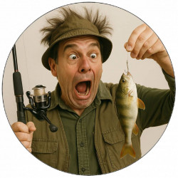 Jedlý papír rybář - ryba sama skáče na háček 19,5cm