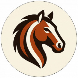 Jedlý papír kůň logo 19,5cm