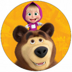 Jedlý papír Máša a medvěd 19,5cm