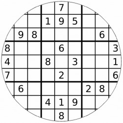 Jedlý papír sudoku 19,5cm