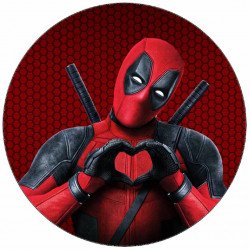 Jedlý papír Deadpool 19,5cm